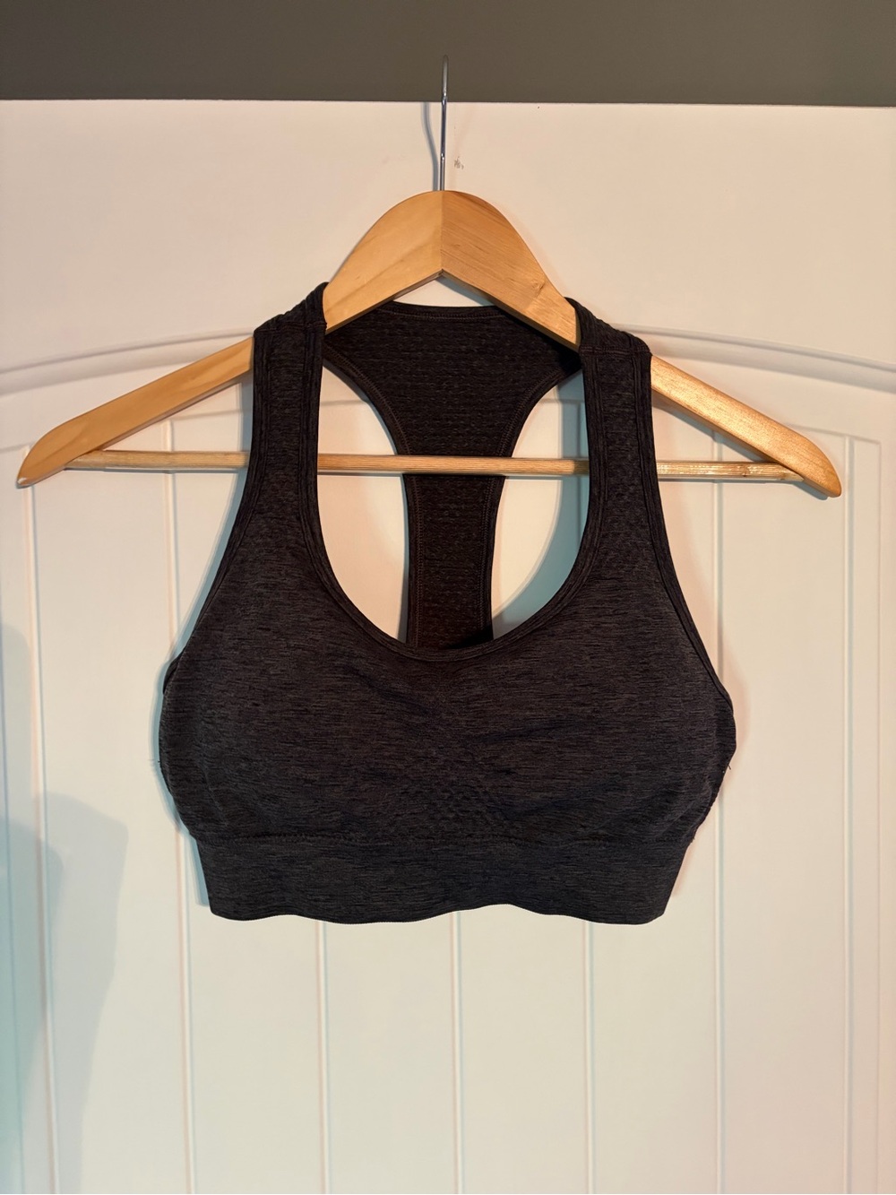 Alphalete Racerback Sports Bra - Charcoal